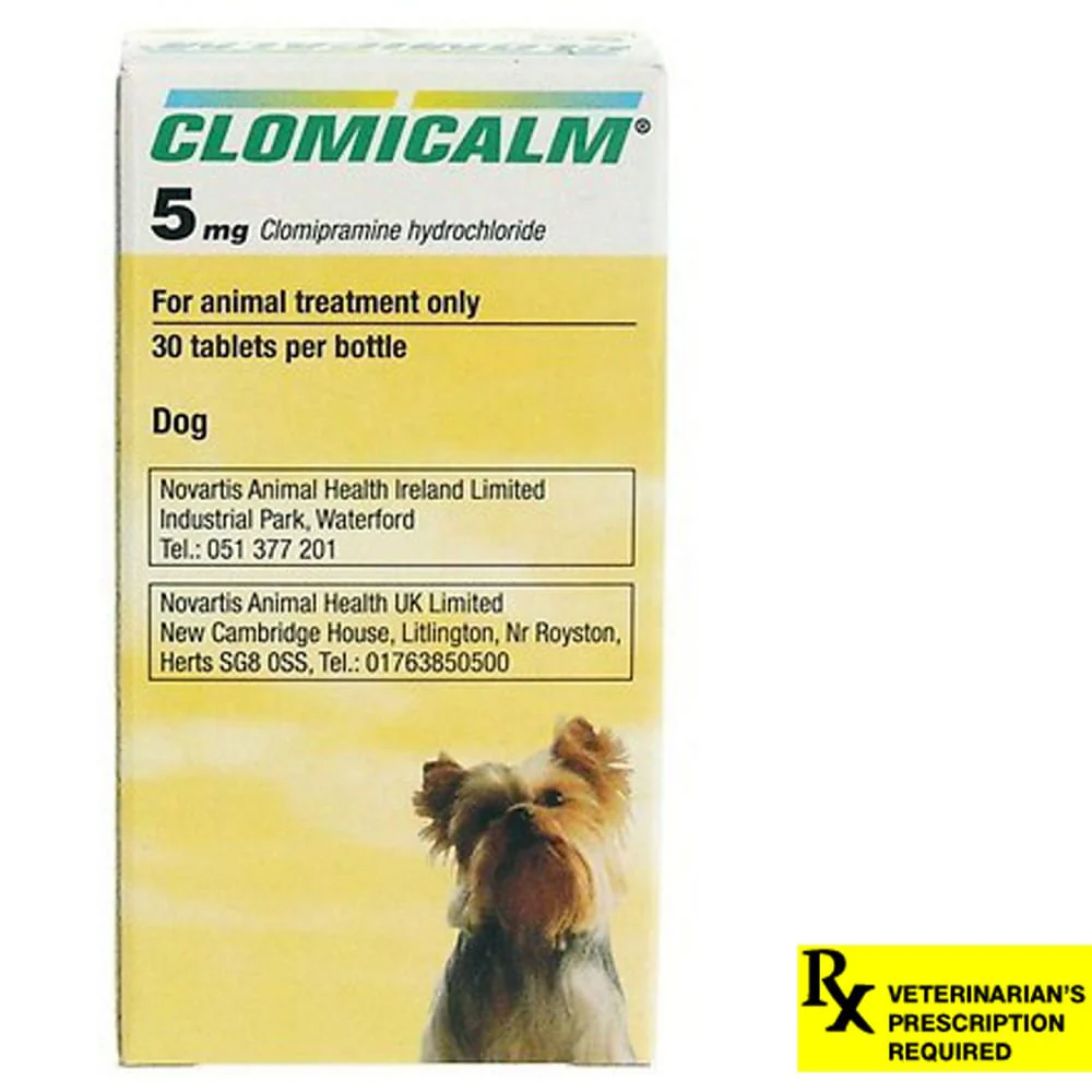 Rx Clomicalm (Clomipramine HCl) Tablets for Dogs - Buy Pet Shop