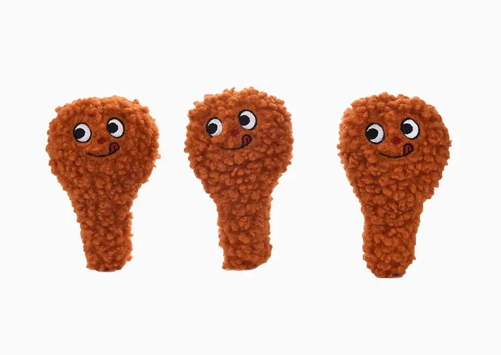 4 Piece Fried Chicken Hide & Seek Squeaker Plush Dog Toy - Buy Pet Shop