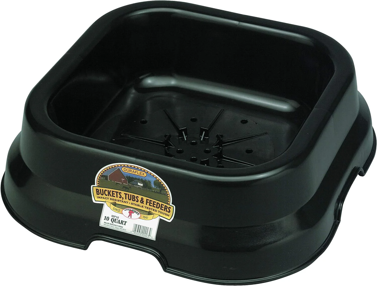 Plastic Salt & Mineral Block Pan, 10 qt, Black - Buy Pet Shop