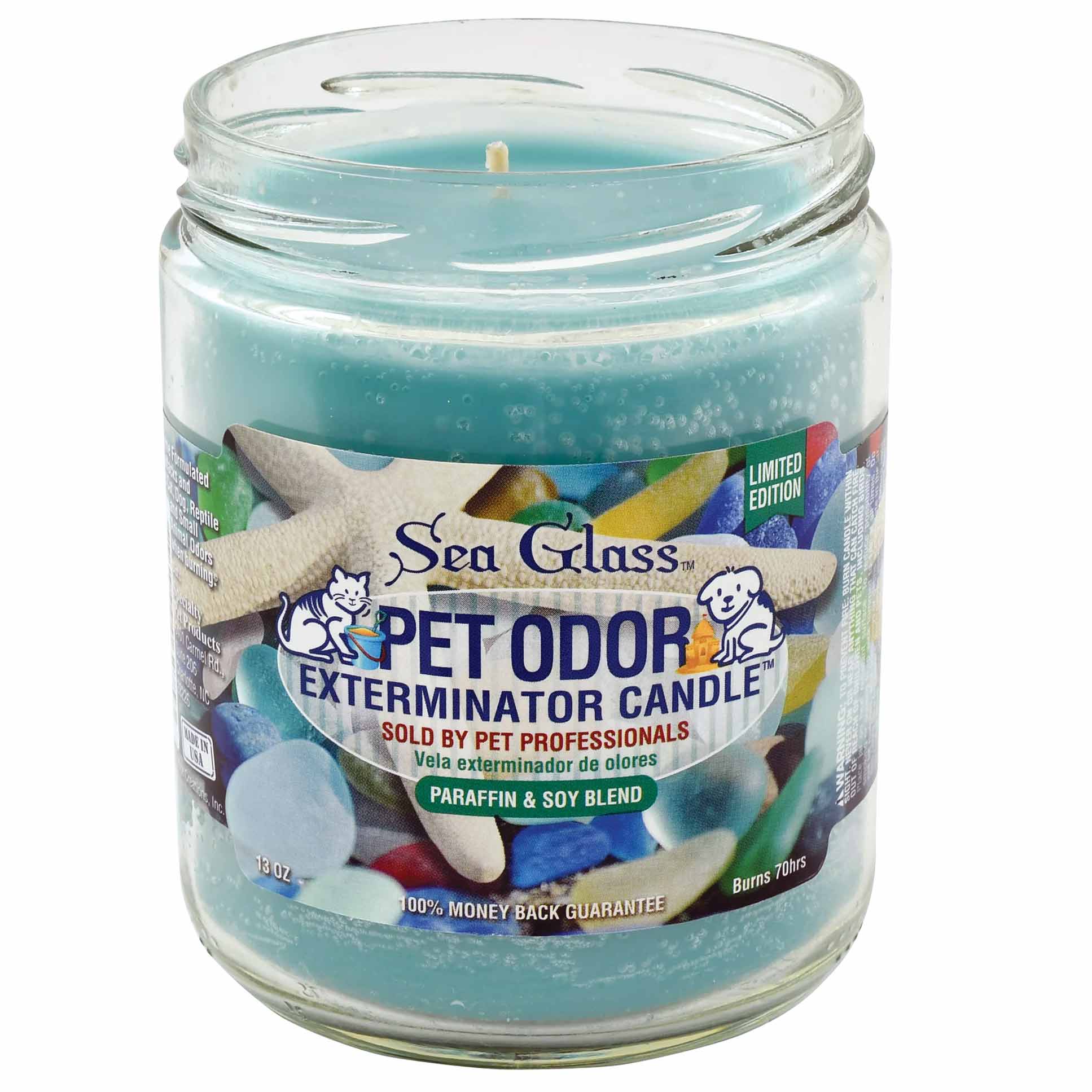 Pet Odor Exterminator Candle, Sea Glass, 13 oz - Buy Pet Shop