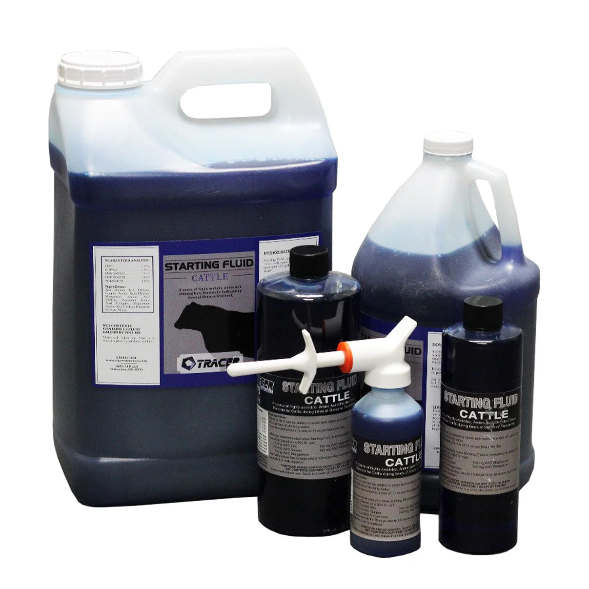 Tracer Starting Fluid Chelated Minerals for Horses, Swine, Cattle, Goats - Buy Pet Shop