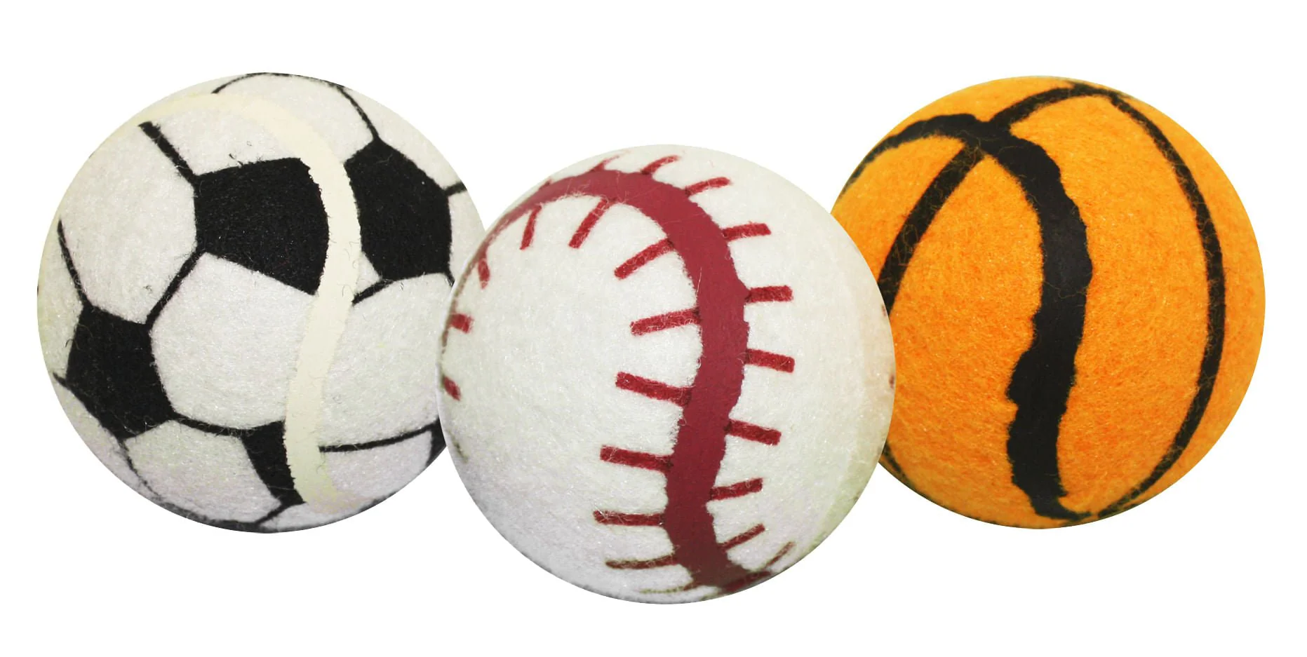 3-pk Tennis Sports Balls, 2.5