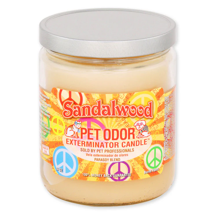 Pet Odor Exterminator Candle, Sandalwood, 13 oz - Buy Pet Shop