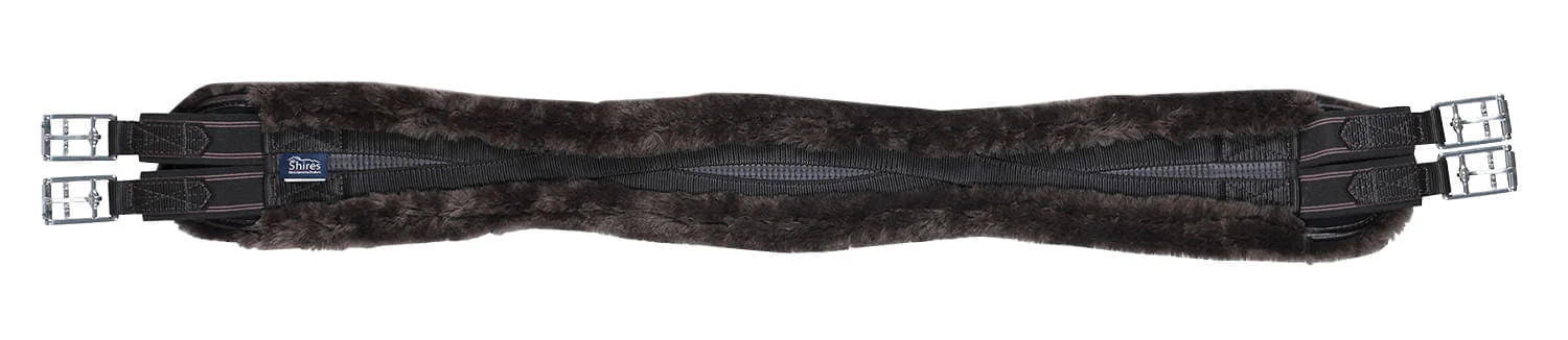 Shires Performance Supafleece Contoured Girth, Brown - Buy Pet Shop