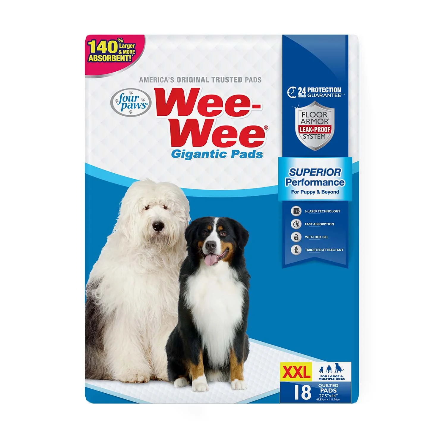 Wee-Wee Superior Performance Gigantic Dog Pee Pads - Buy Pet Shop