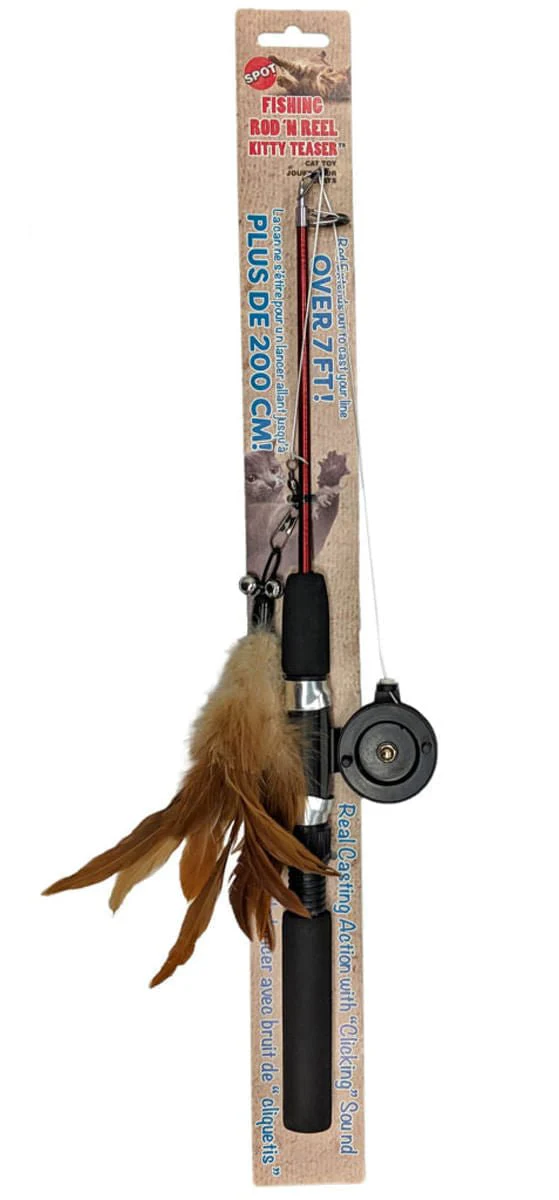 Fishing Rod 'N Reel Kitty Teaser Cat Toy - Buy Pet Shop