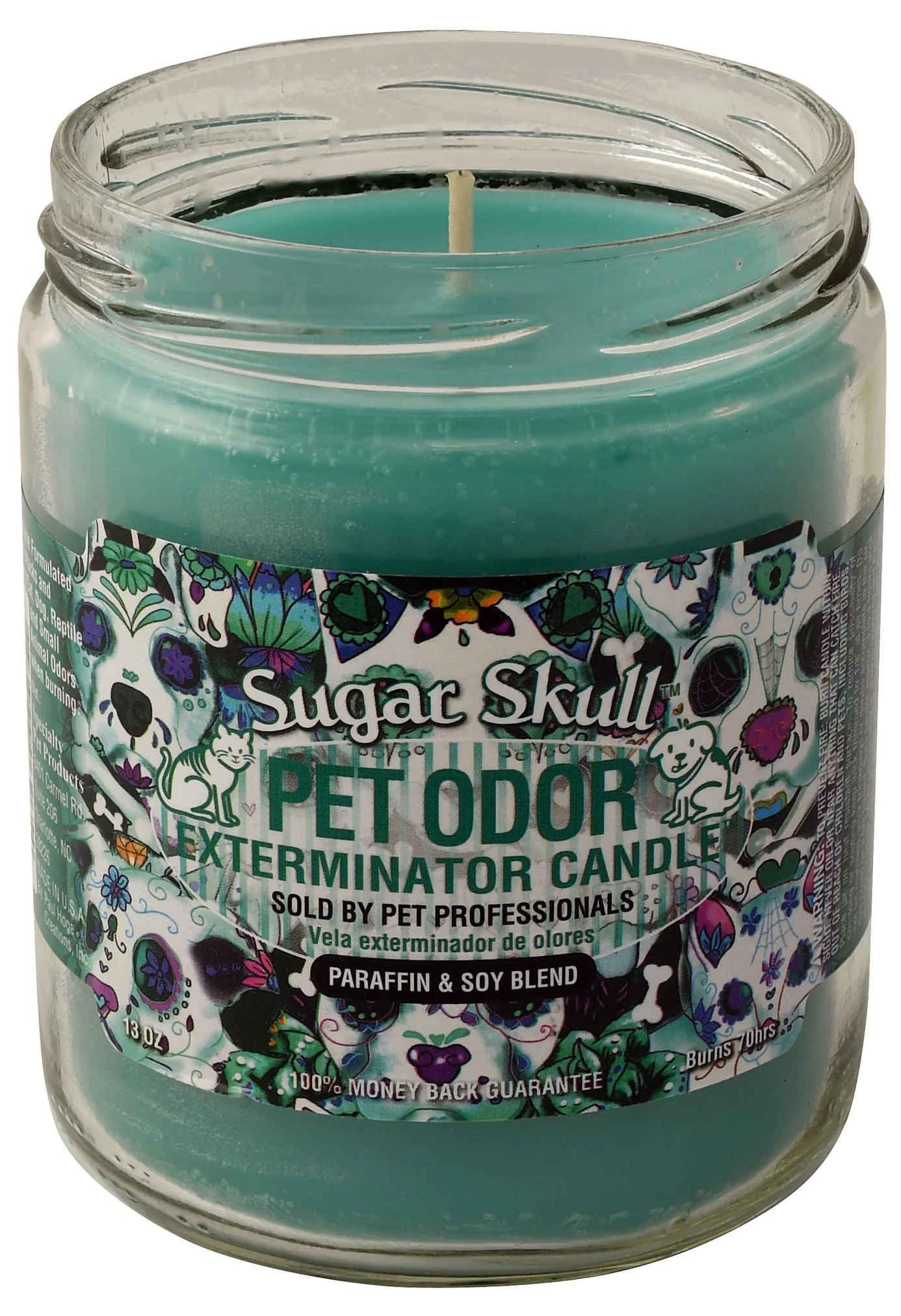 Pet Odor Exterminator Candle, Sugar Skull, 13 oz - Buy Pet Shop
