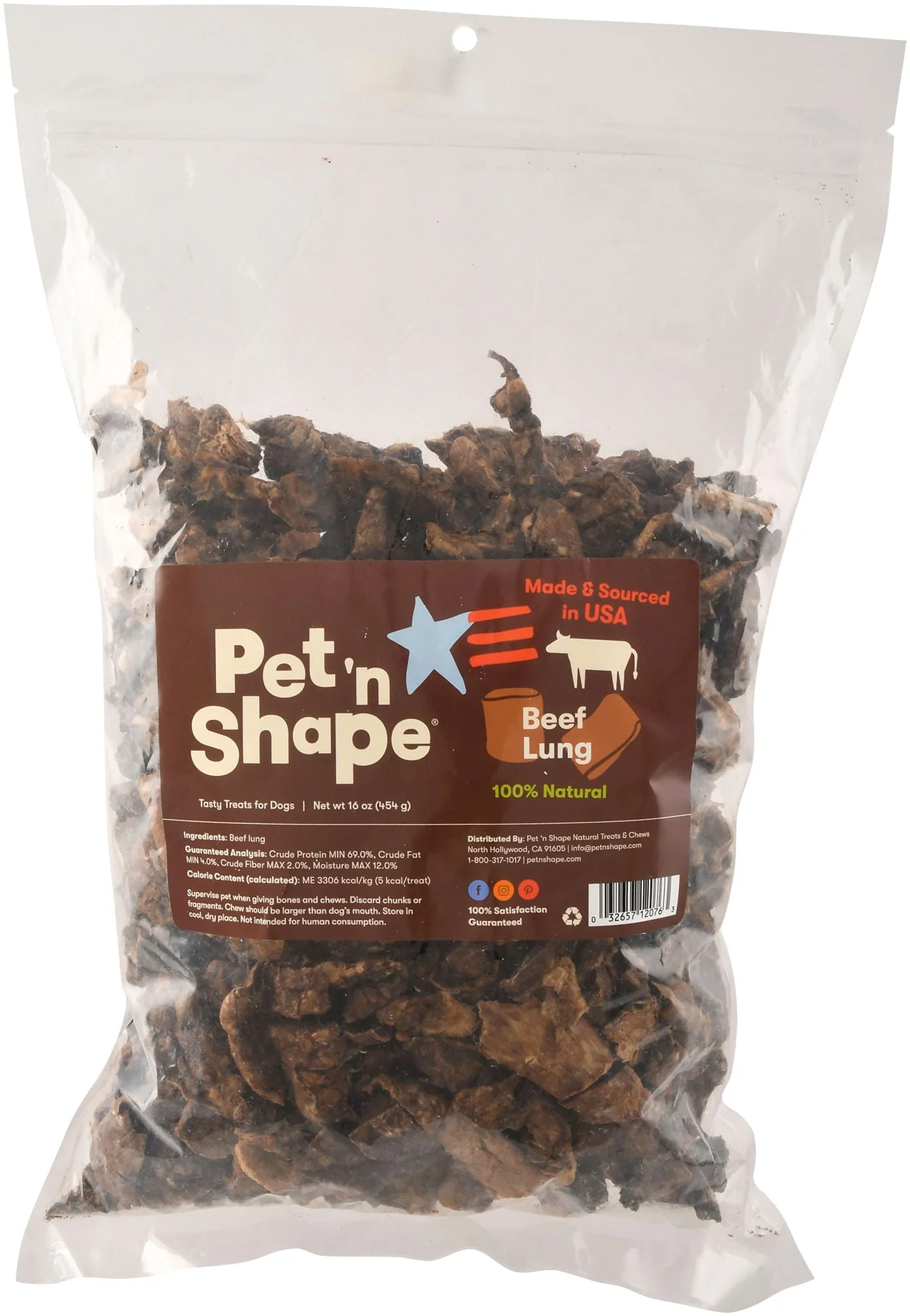 Pet 'n Shape Roasted Beef Lung Treats - Buy Pet Shop