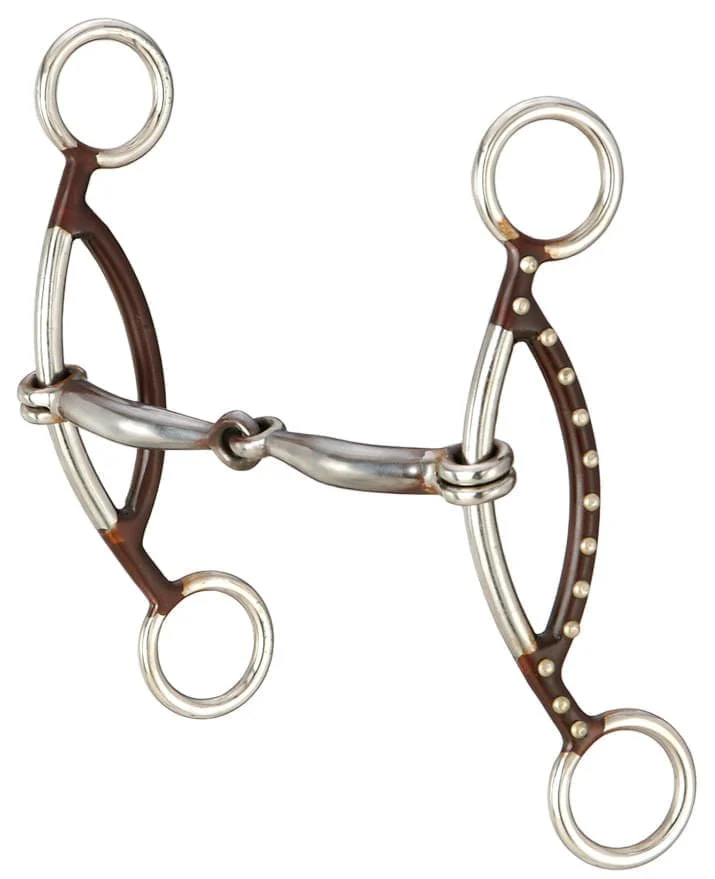Antique Brown Dots Smooth Snaffle Gag - Buy Pet Shop