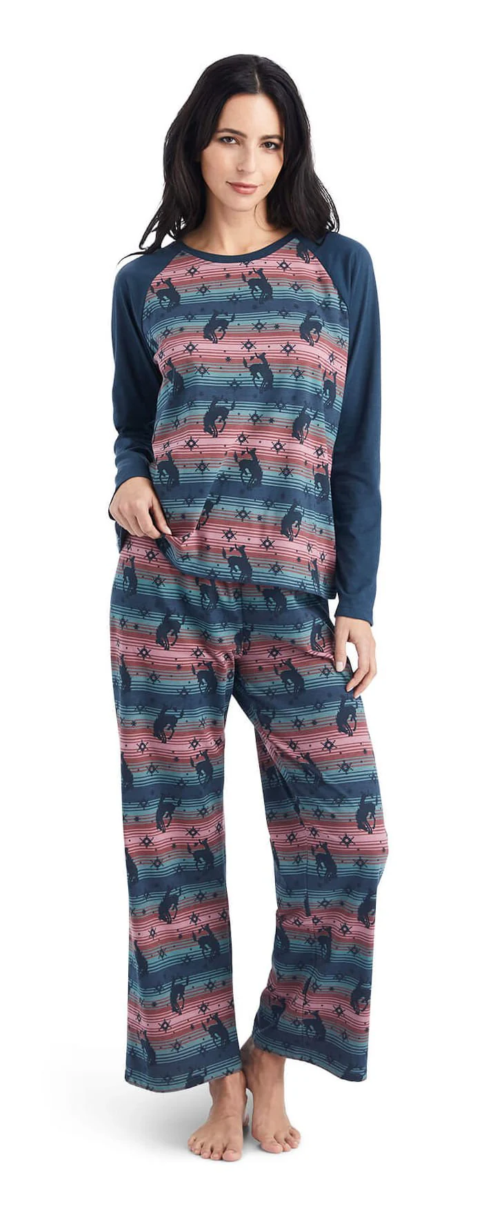 Ariat Women's Pajama Set, Bucking Serape - Buy Pet Shop