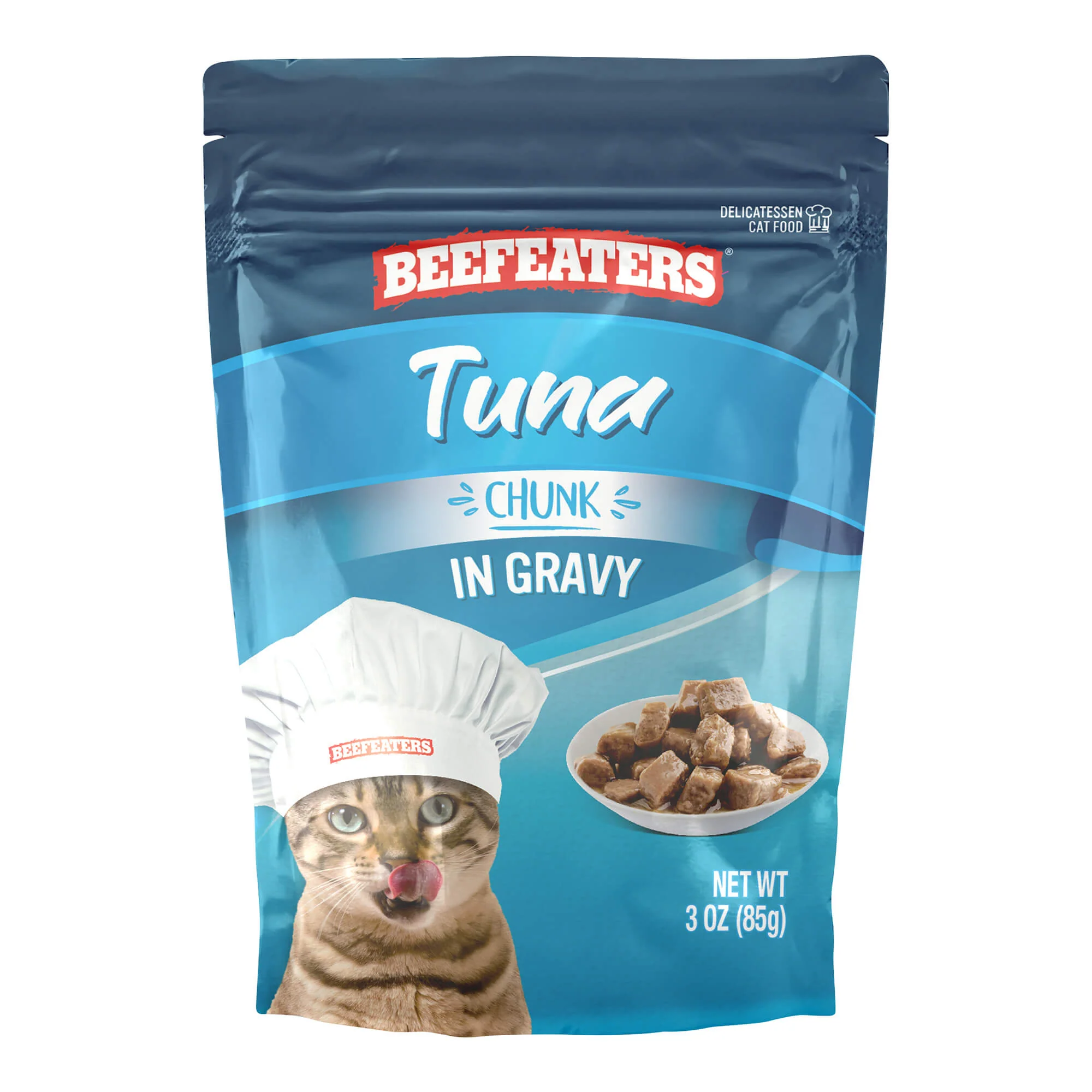 Beefeaters Wet Cat Food Pouch, Tuna Chunk in Gravy, 3 oz, Case of 24 - Buy Pet Shop