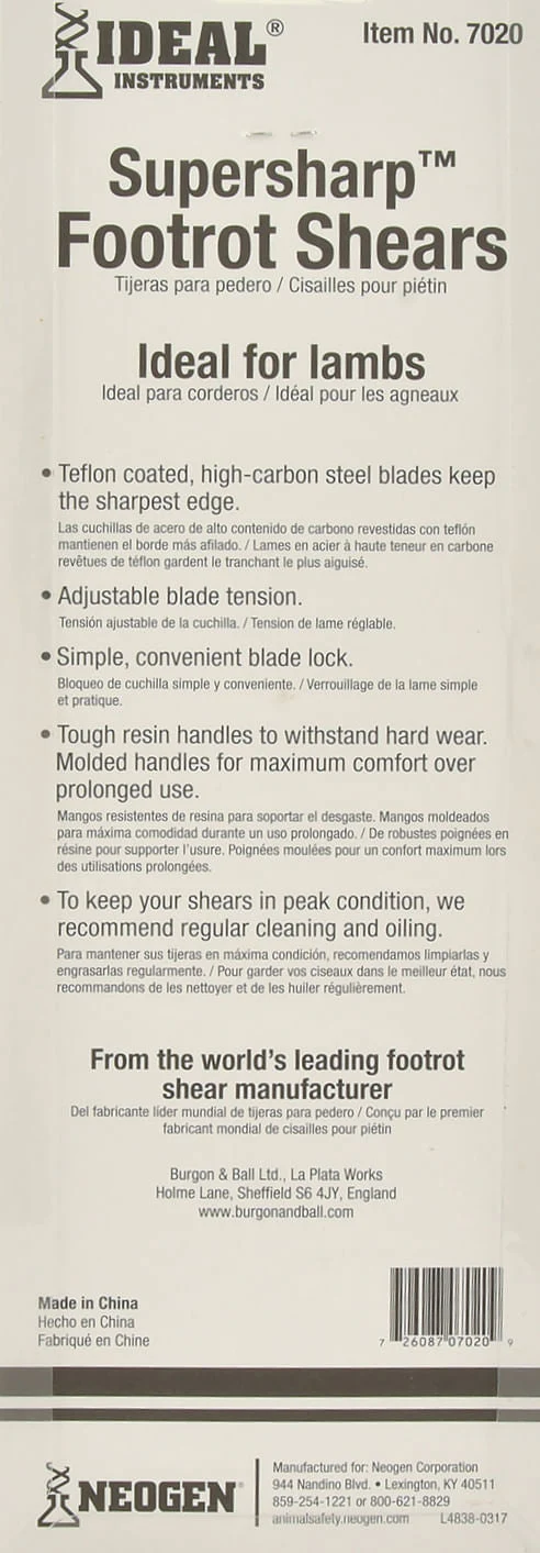 SuperSharp Foot Rot Shears - Buy Pet Shop