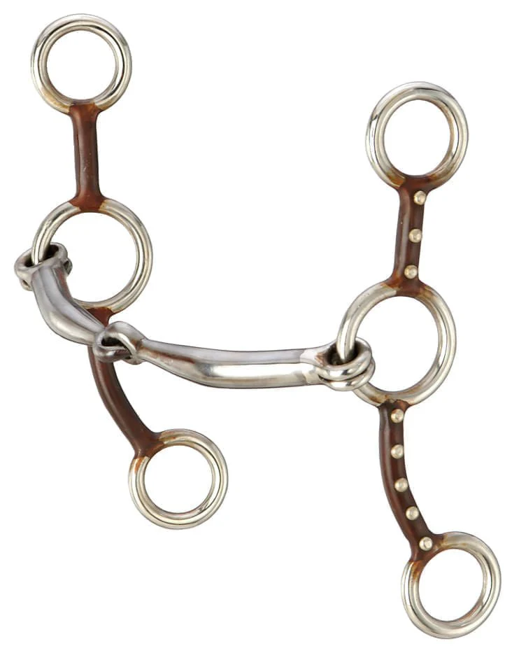Antique Brown Dots Gag Snaffle - Buy Pet Shop