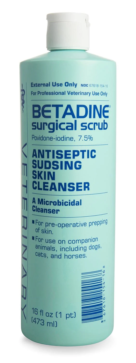 Betadine Surgical Scrub Sudsing Skin Cleanser (Povidone Iodine) - Buy Pet Shop