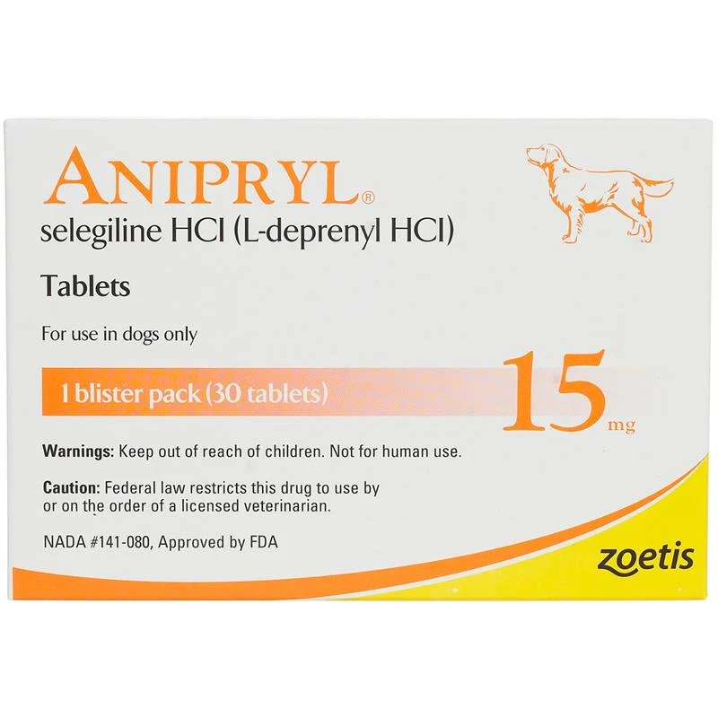 Rx Anipryl selegilline HCl (L-deprenyl HCl) Tablets for Dogs - Buy Pet Shop