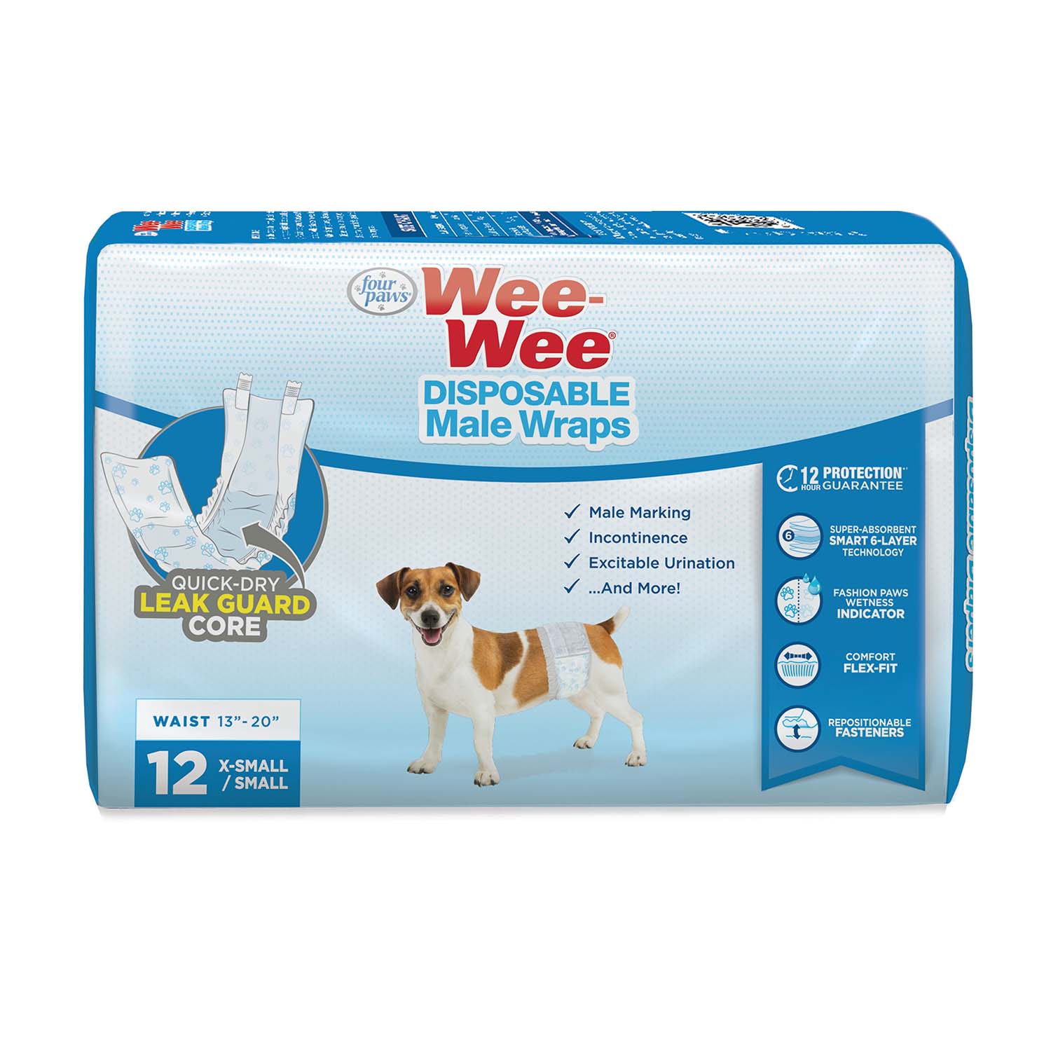 Wee-Wee Disposable Male Dog Wraps - Buy Pet Shop