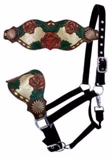 Showman Painted Rose Bronc Halter - Buy Pet Shop