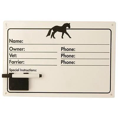 Dry-Erase Horse Nameplate Set - Buy Pet Shop