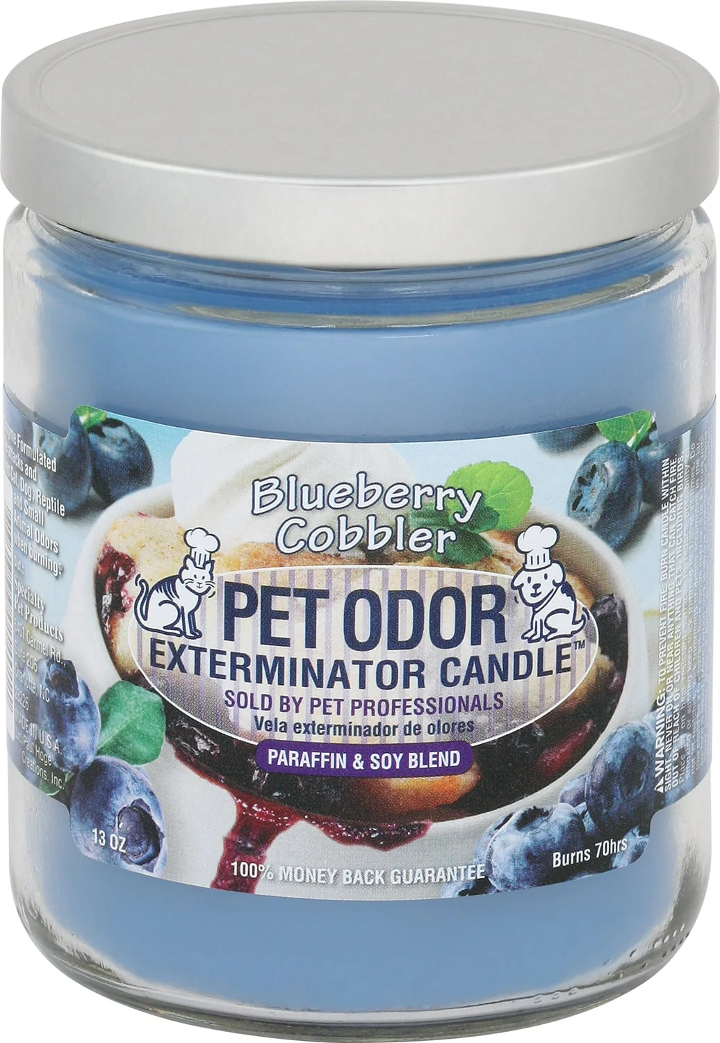 Pet Odor Exterminator Candle, Blueberry Cobbler, 13 oz - Buy Pet Shop