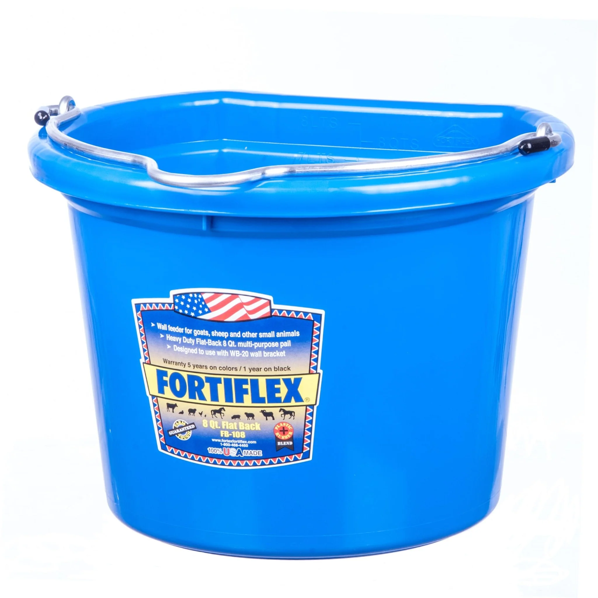 Fortiflex 2 Gallon Flatback Bucket - Buy Pet Shop