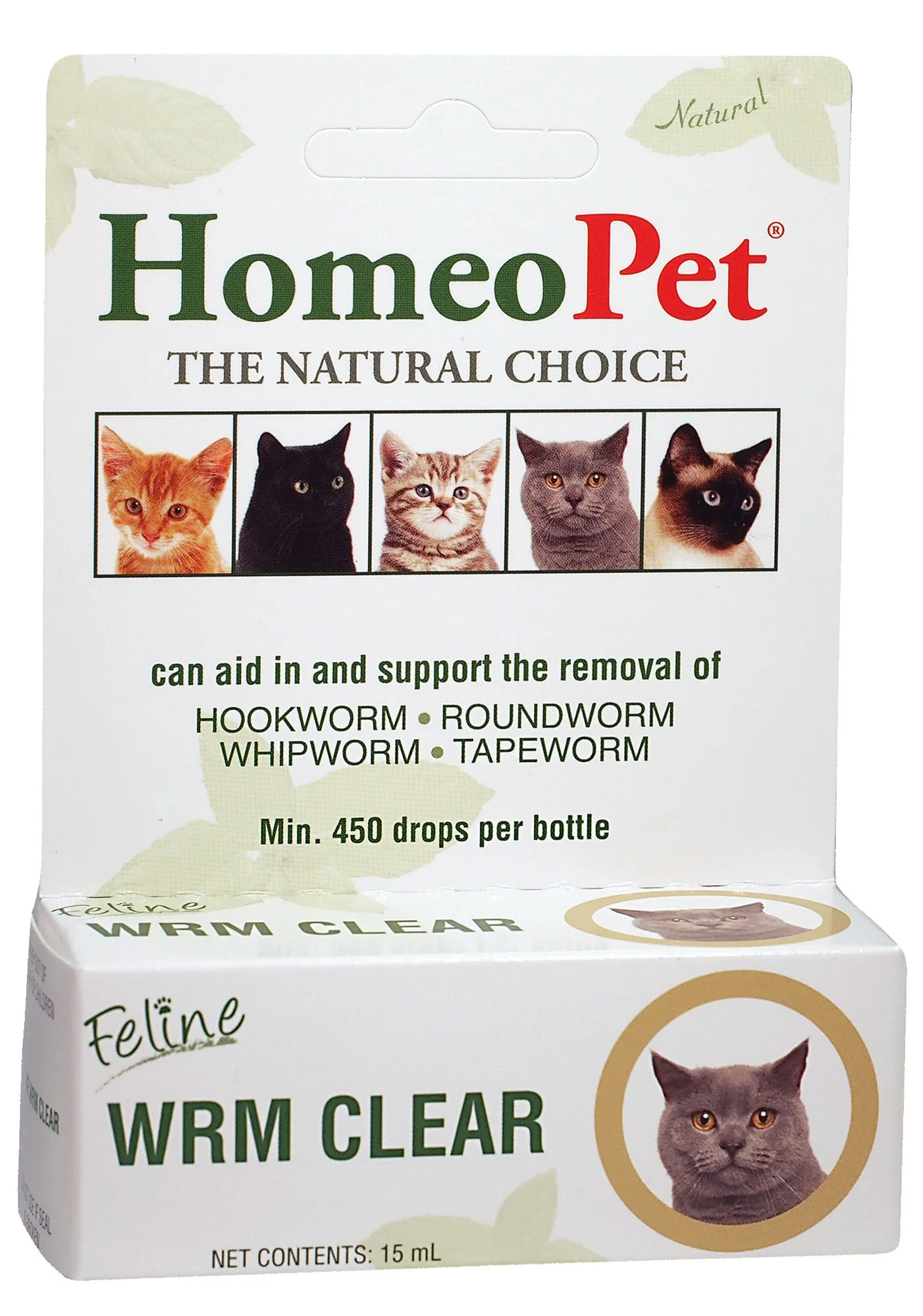 HomeoPet Feline Wrm Clear, 15 mL - Buy Pet Shop