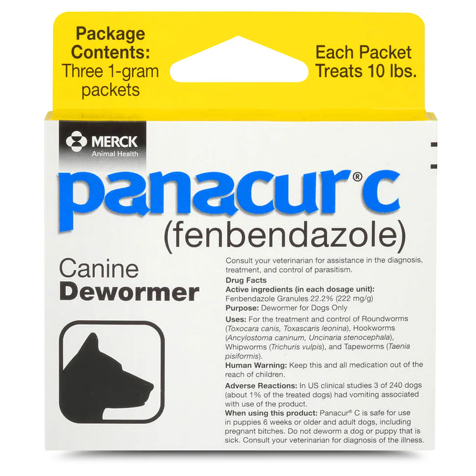 Panacur C Canine Dewormer (Fenbendazole Granules) - Buy Pet Shop