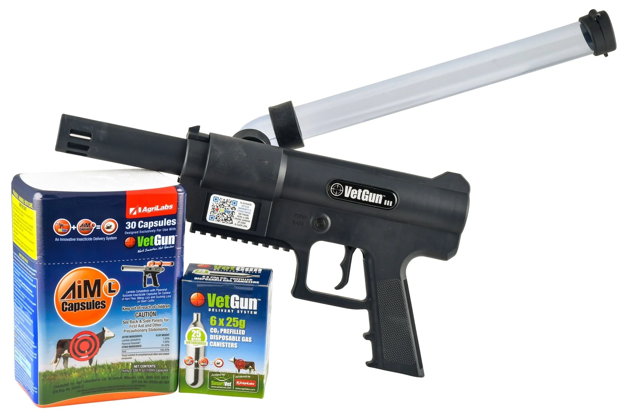 VetGun III AiM-L Cattle Insecticide Delivery System - 30 Cow Starter Kit - Buy Pet Shop