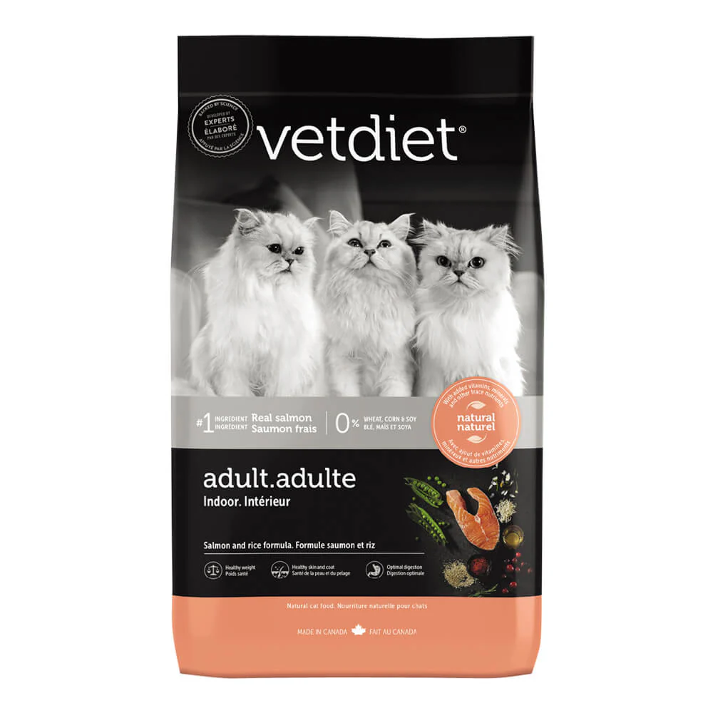 Vetdiet Salmon and Rice Dry Adult Indoor Cat Food, 3.5 lbs - Buy Pet Shop
