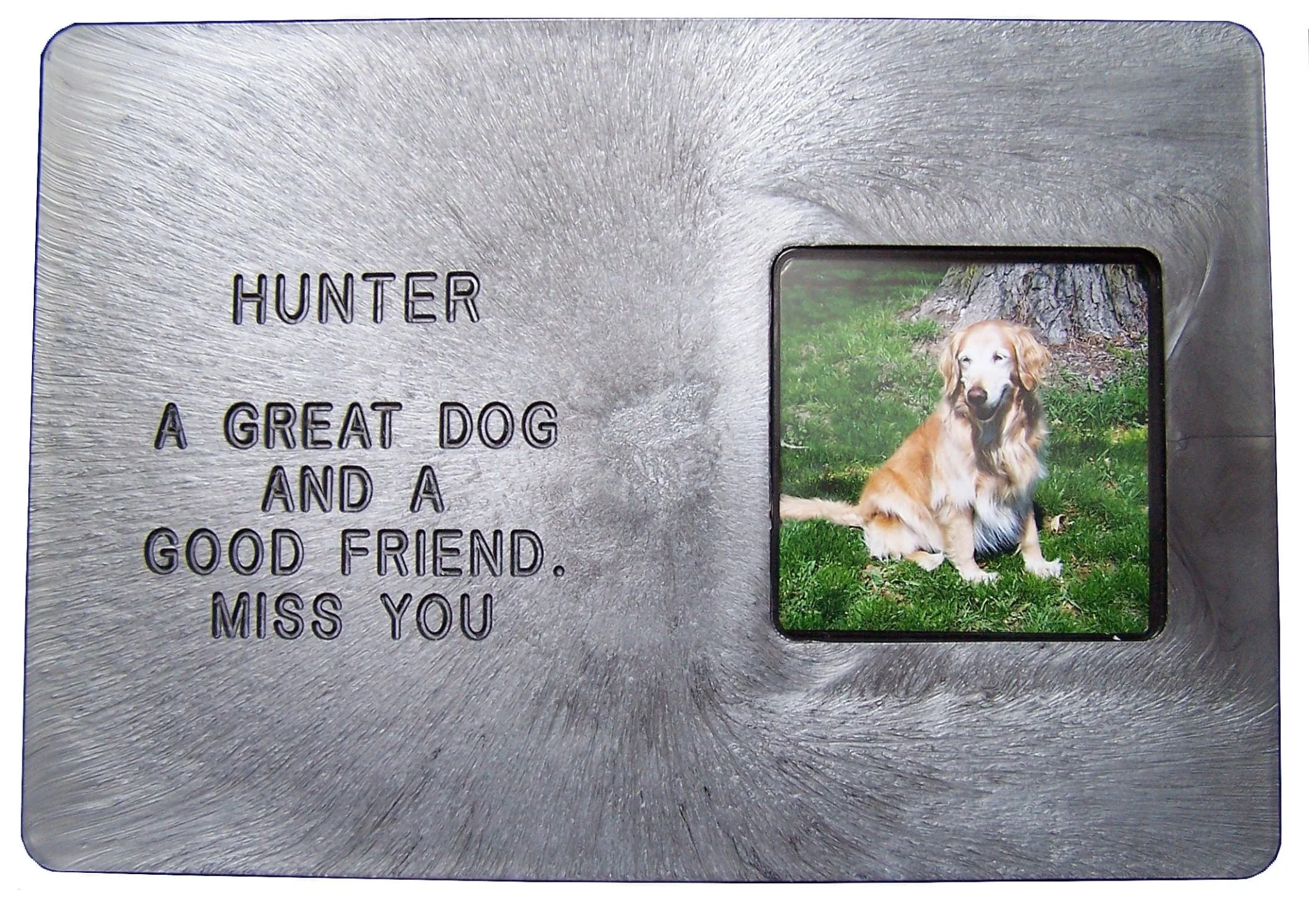 Personalized Engraved Pet Memorial Marker with Photo Frame - Buy Pet Shop