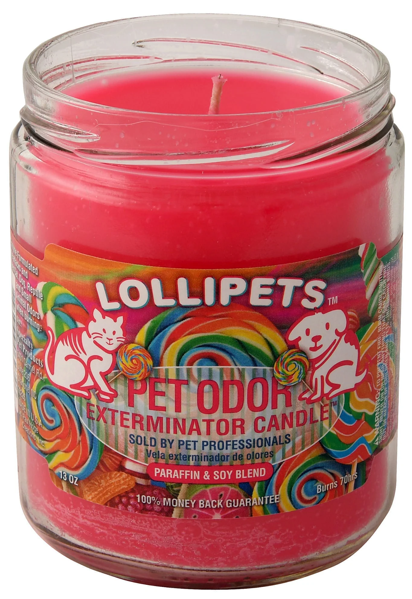 Pet Odor Exterminator Candle, Lollipets, 13 oz - Buy Pet Shop