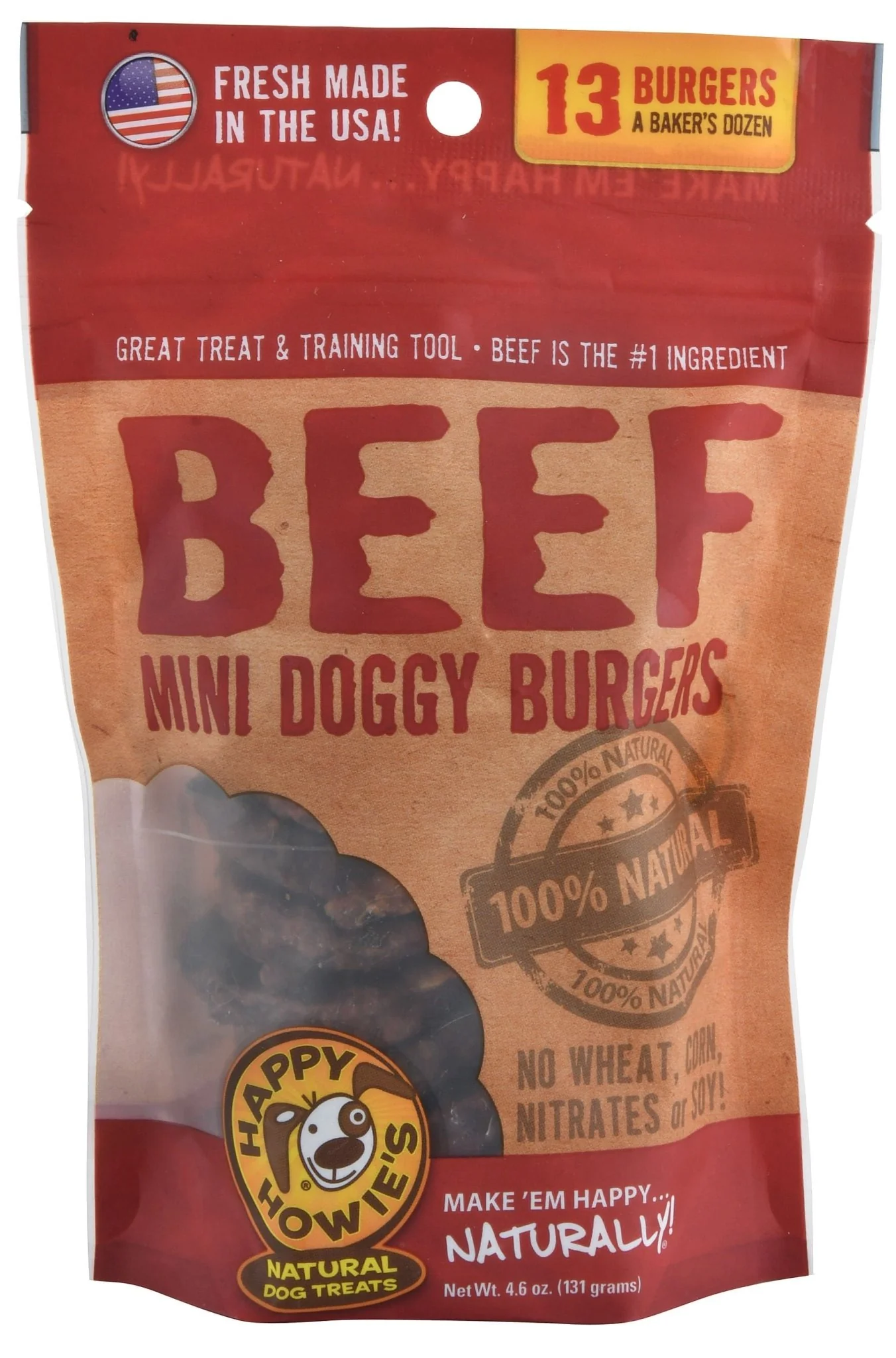Happy Howie's Beef Doggy Burgers - Buy Pet Shop