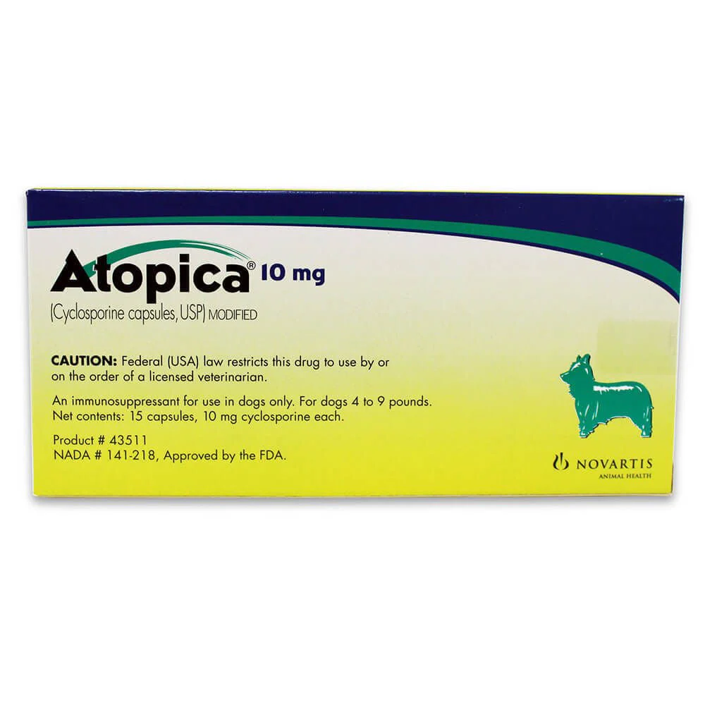 Rx Atopica (cylosporine) Capsules for Dogs - Buy Pet Shop