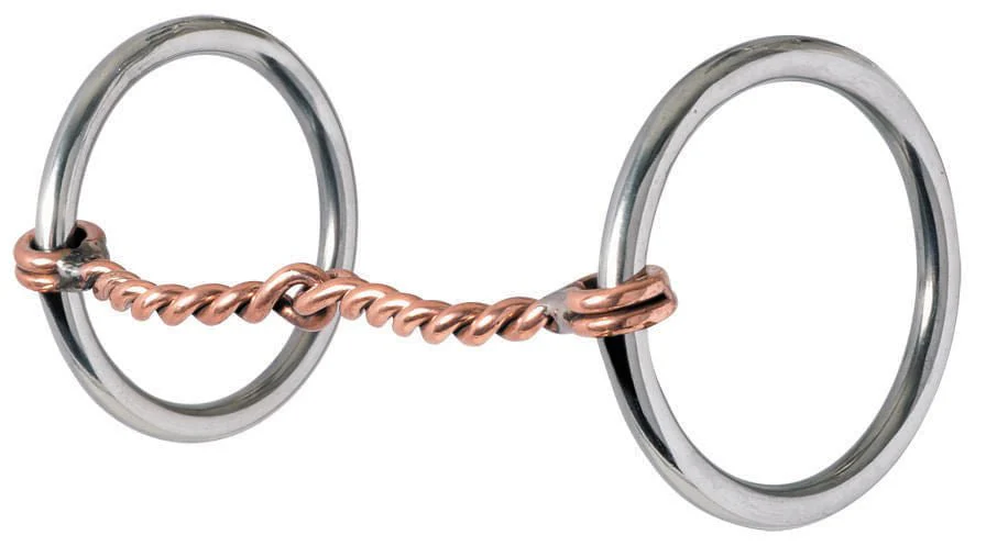 Reinsman Traditional Twisted Copper Loose Ring Snaffle Bit - Buy Pet Shop