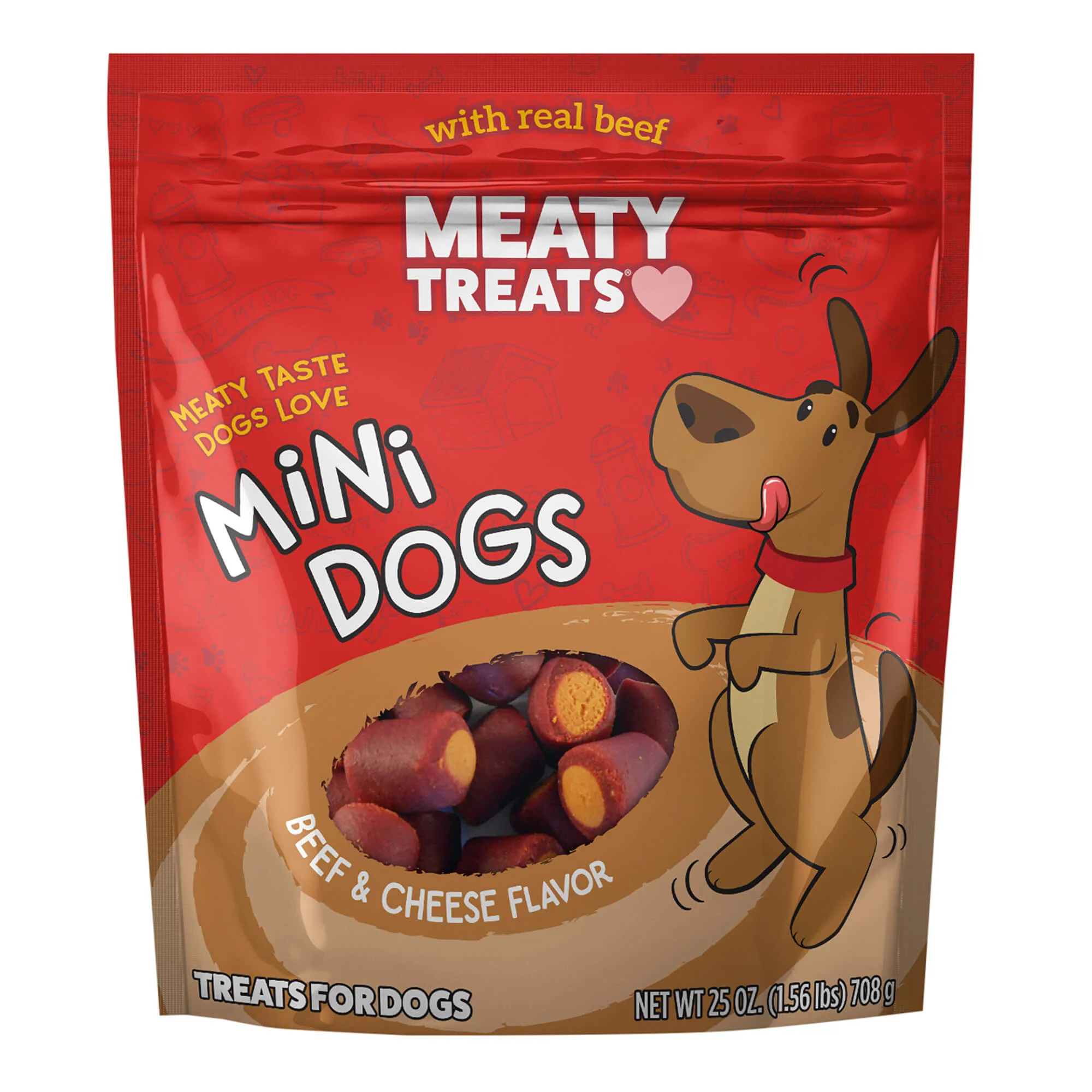 Meaty Treats Beef Mini Dogs, 25 oz - Buy Pet Shop