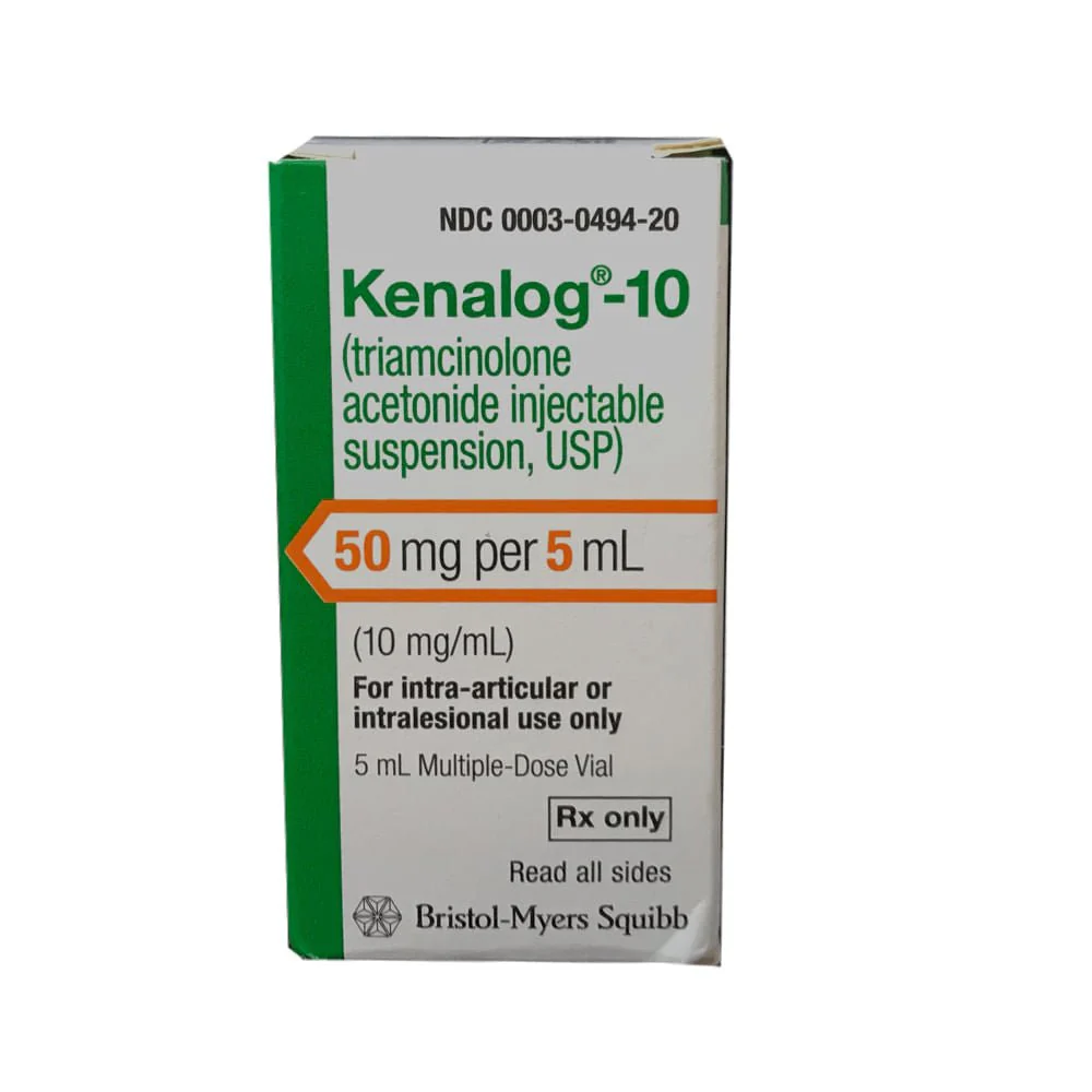 Rx Kenalog-10 (triamcinolone acetonide injectable suspension) Injection for Dogs & Cats, 10mg/ml x 5ml Vial - Buy Pet Shop