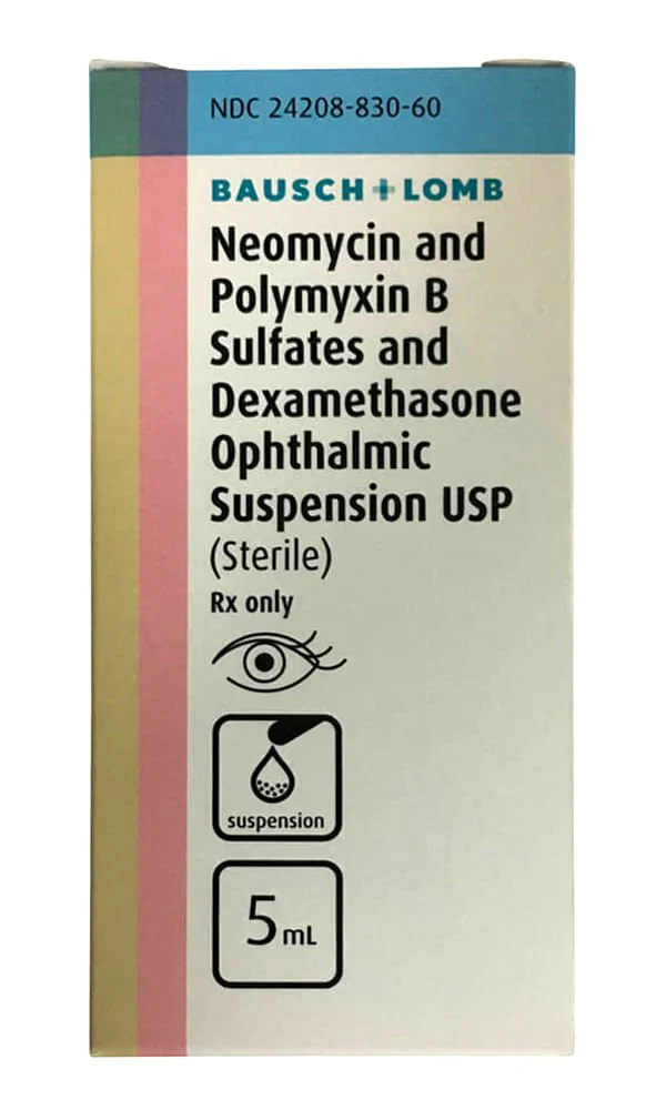 Neo/Poly/Dex Ophthalmic Suspension, 5 mL - Buy Pet Shop