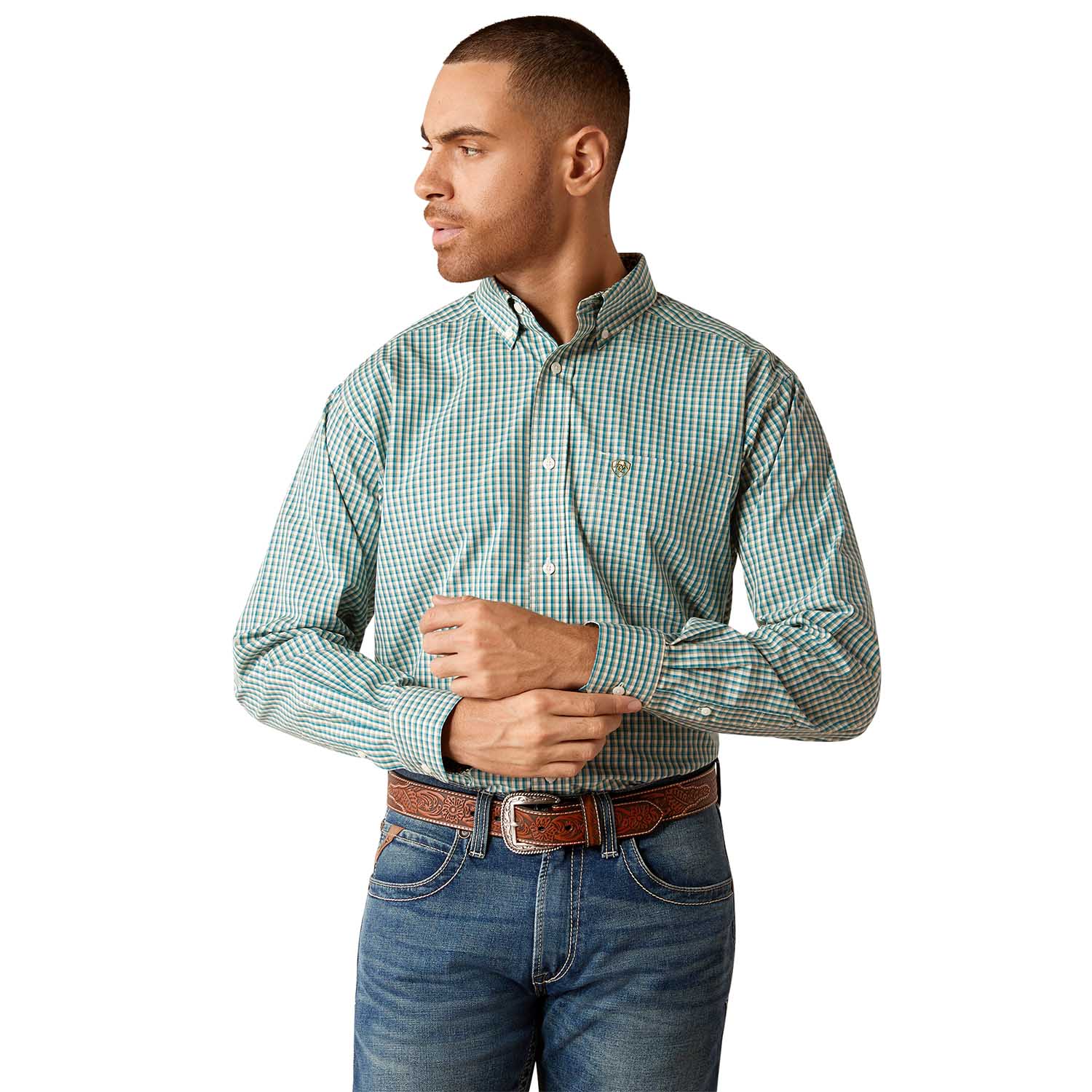 Ariat Men's Wrinkle Free Gus Longsleeve Shirt - Buy Pet Shop