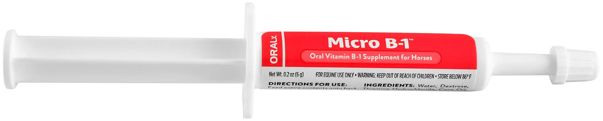 Micro Vitamin B-1 Oral Gel for Horses, 6 mL - Buy Pet Shop