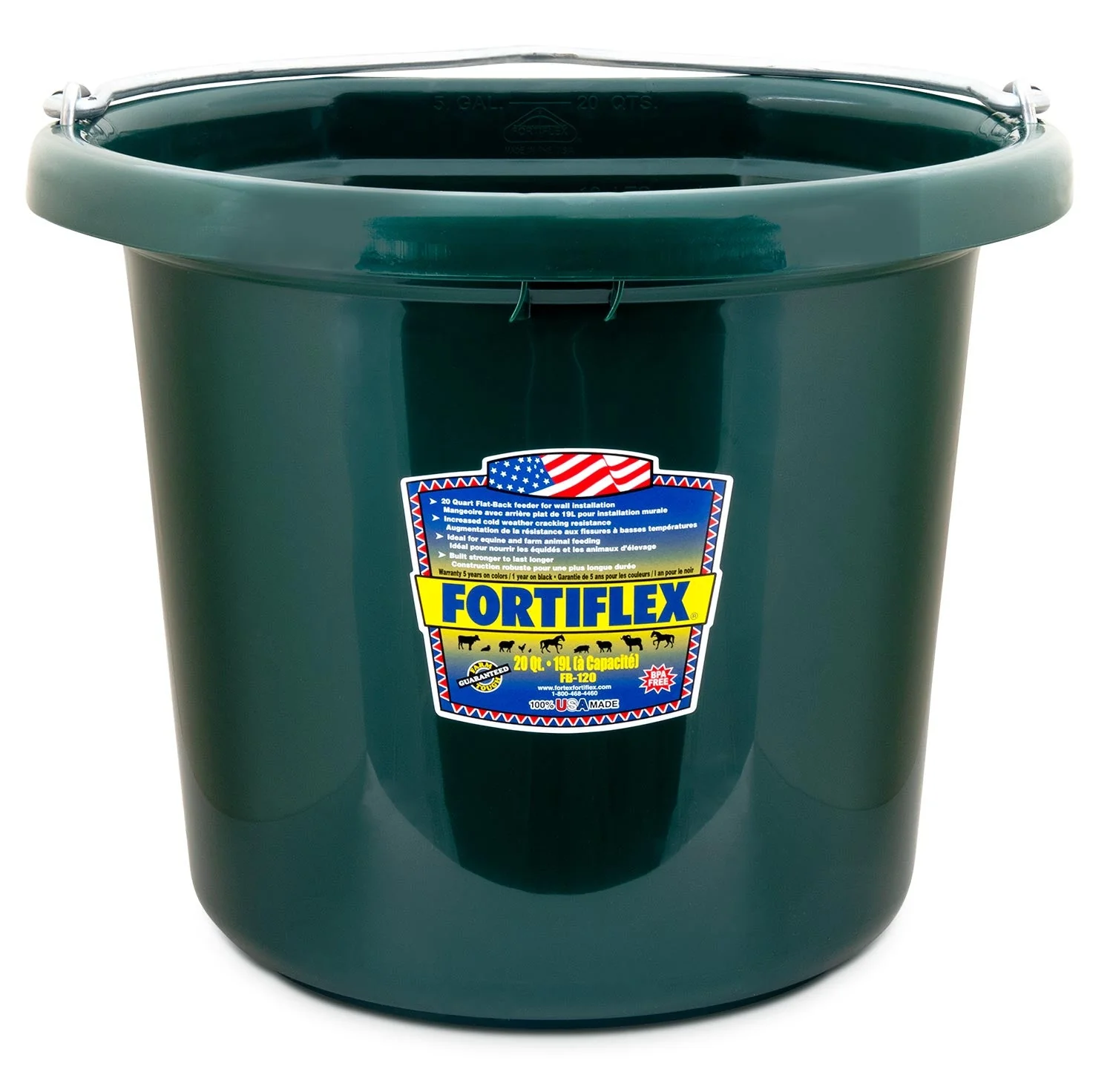 Fortiflex Flatback Bucket, 5 Gallon - Buy Pet Shop