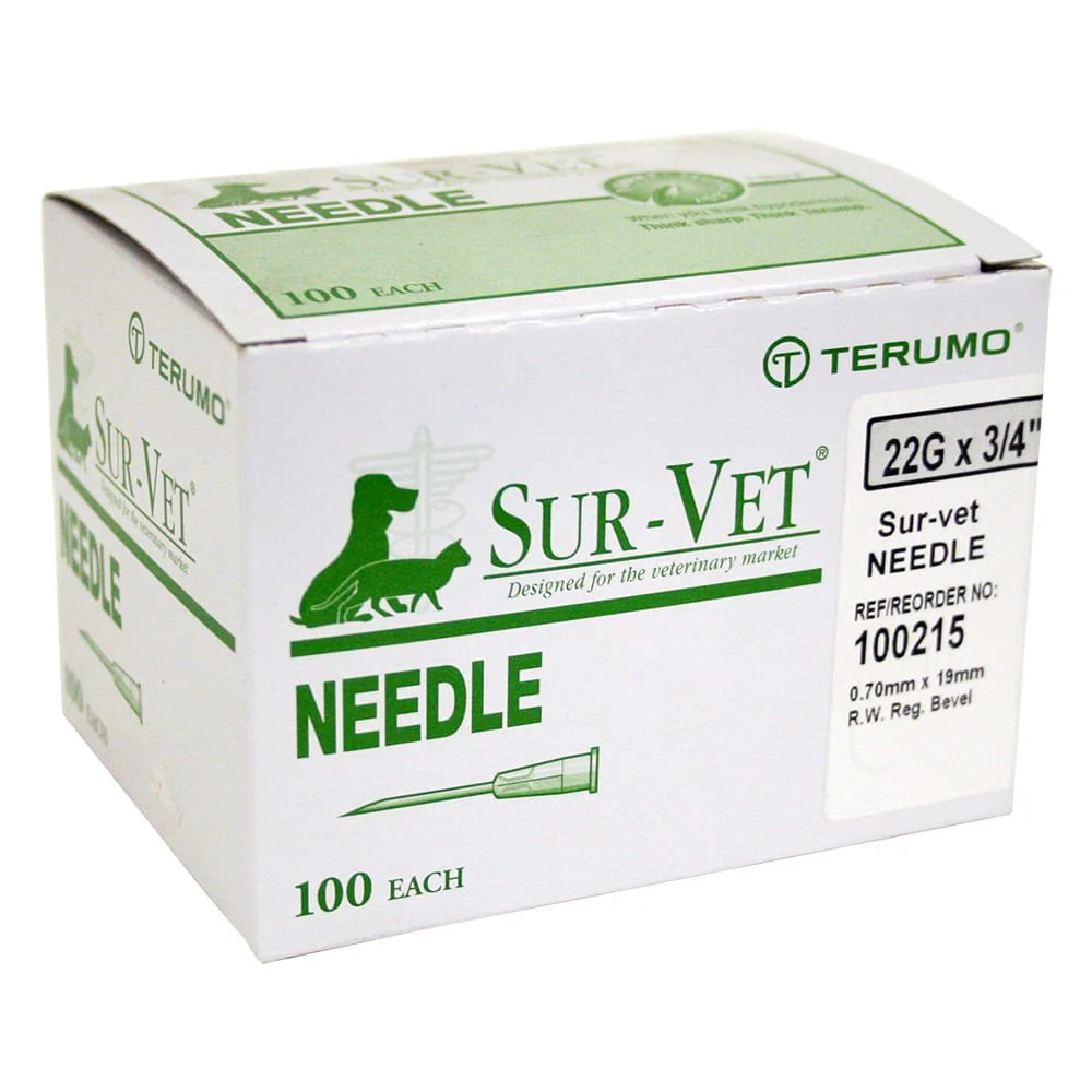 Terumo SUR-VET Veterinary Needles, 100 Count - Buy Pet Shop