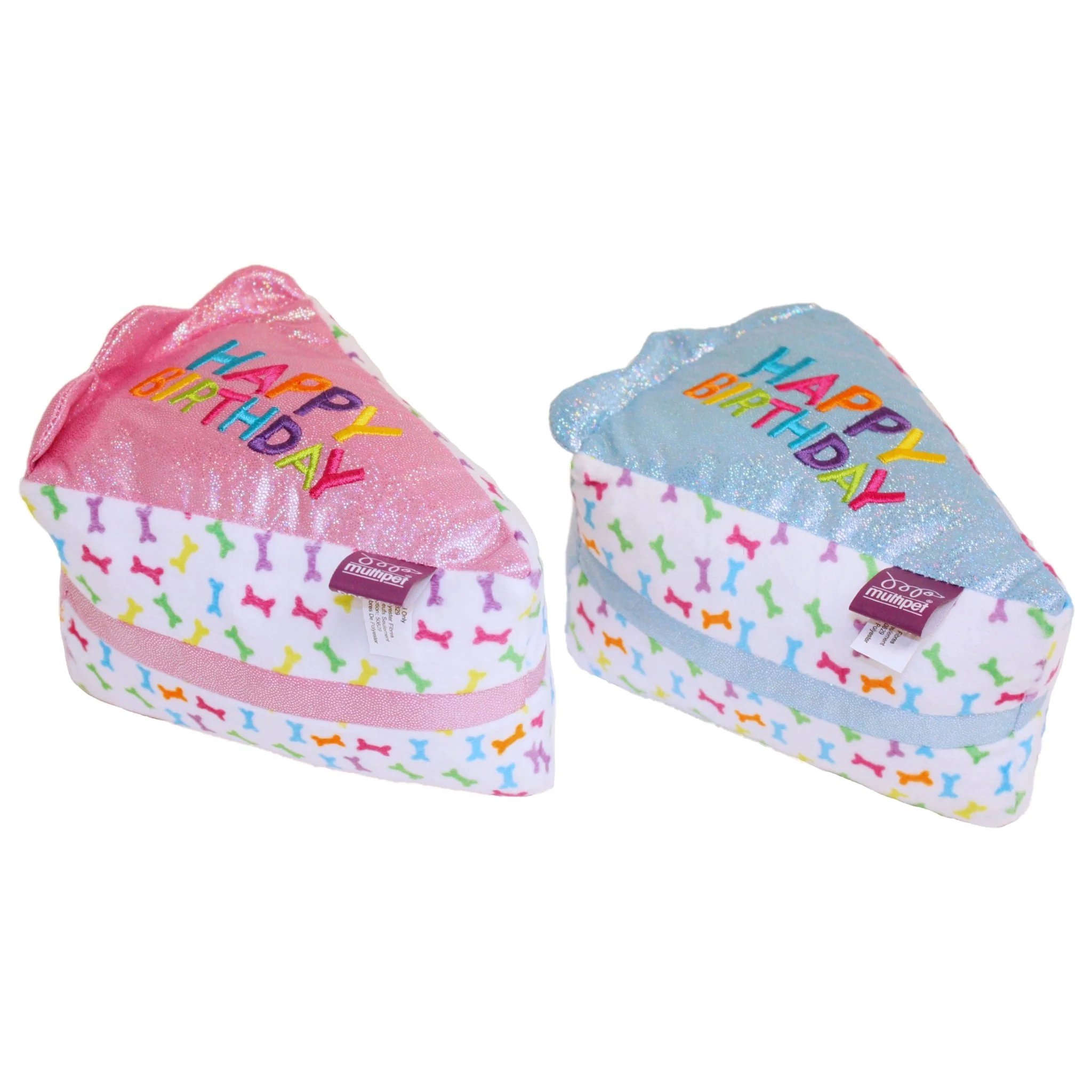 Birthday Cake Slice Dog Toy, 6