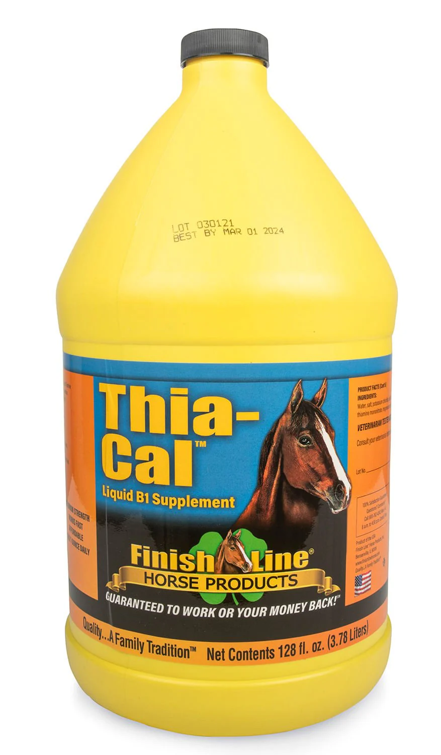 Thia-Cal Liquid B1 for Horses, Gallon - Buy Pet Shop