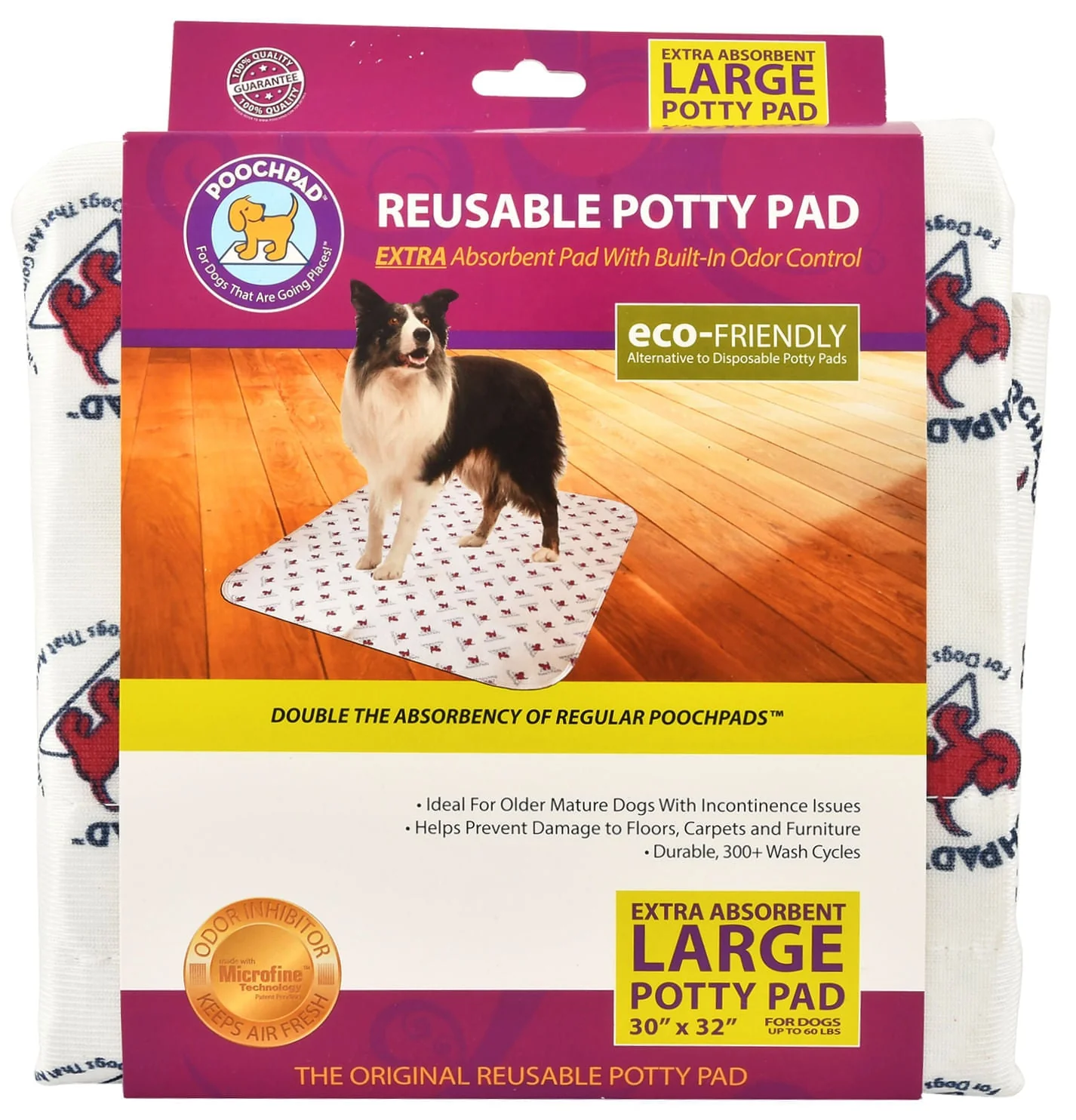 Extra Absorbency PoochPad for Mature Dogs, Large, 36