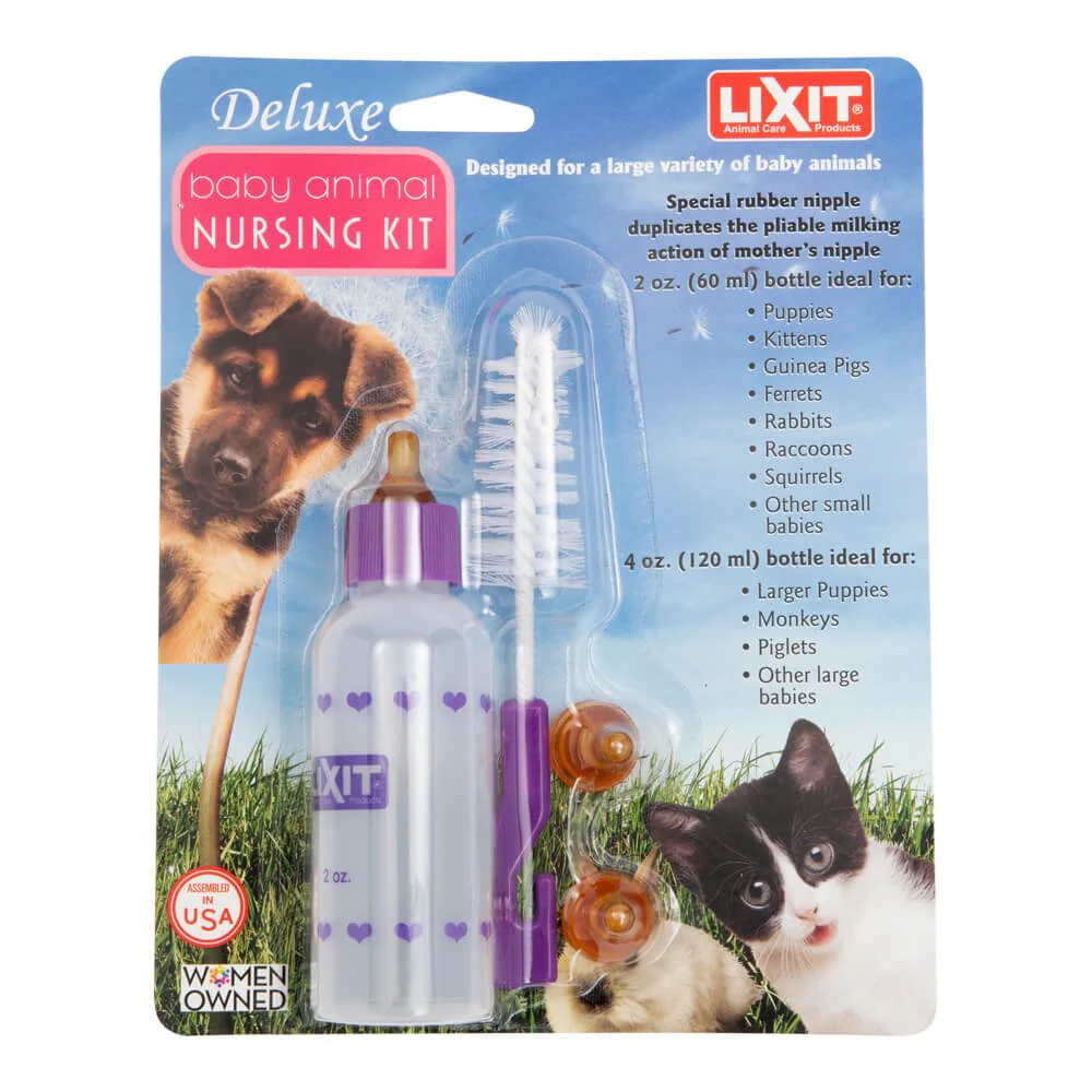 Lixit Bottle Nursing Kit, Baby Animal, 2 oz - Buy Pet Shop