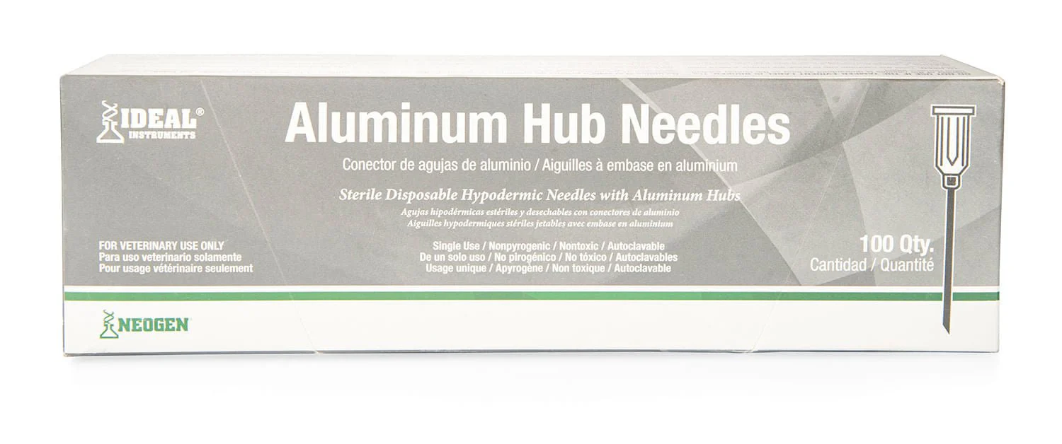 Aluminum Hub Needles, Box of 100 - Buy Pet Shop