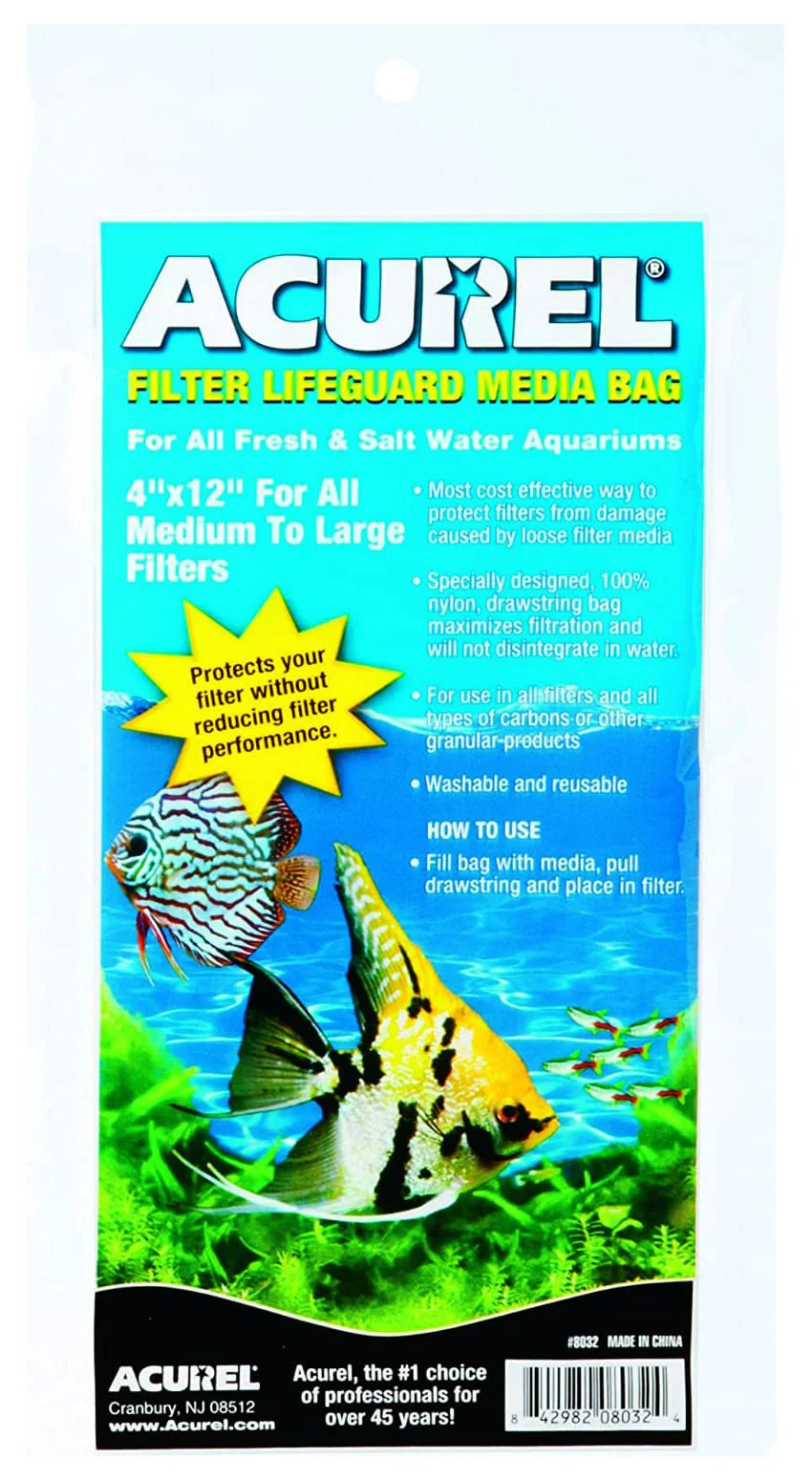 Acurel Carbon Filter Lifeguard Media Bags with Drawstring - Buy Pet Shop