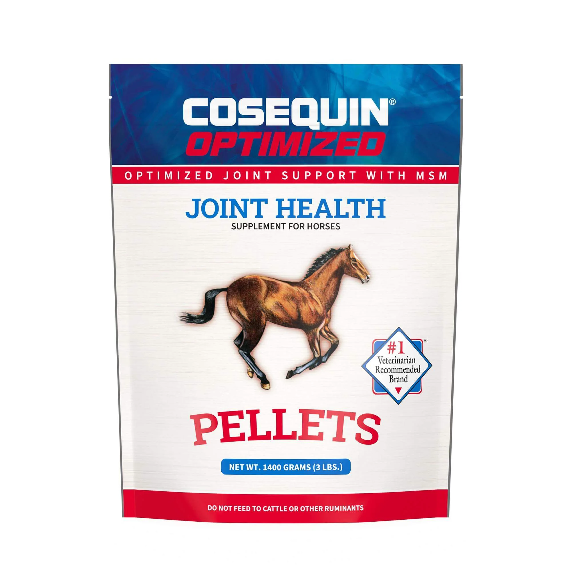 Nutramax Cosequin Optimized Pellets with MSM Joint Health Supplement for Horses, 1400 Grams - Buy Pet Shop