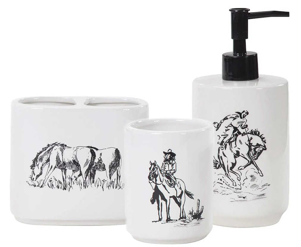 Ranch Life Countertop Bathroom 3 Piece Set - Buy Pet Shop