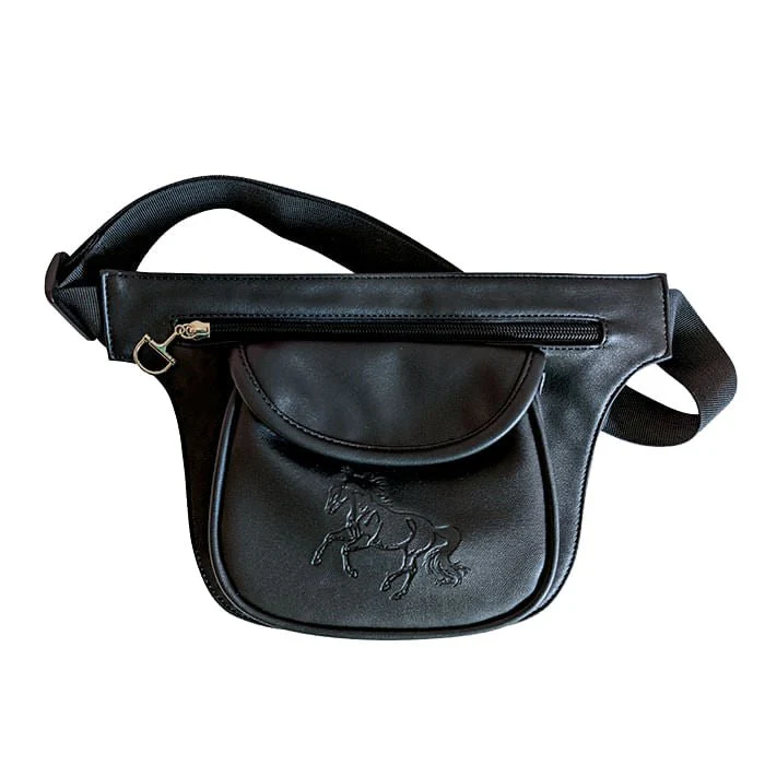 2 Pocket Waist Pack, Debossed Gallop Horse - Buy Pet Shop