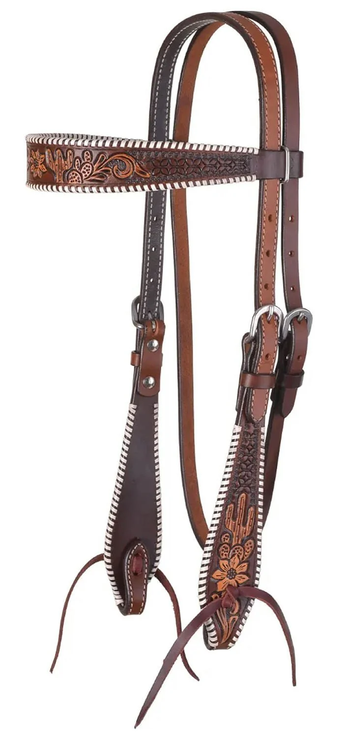 Circle Y Desert Rawhide Browband Headstall, Full - Buy Pet Shop